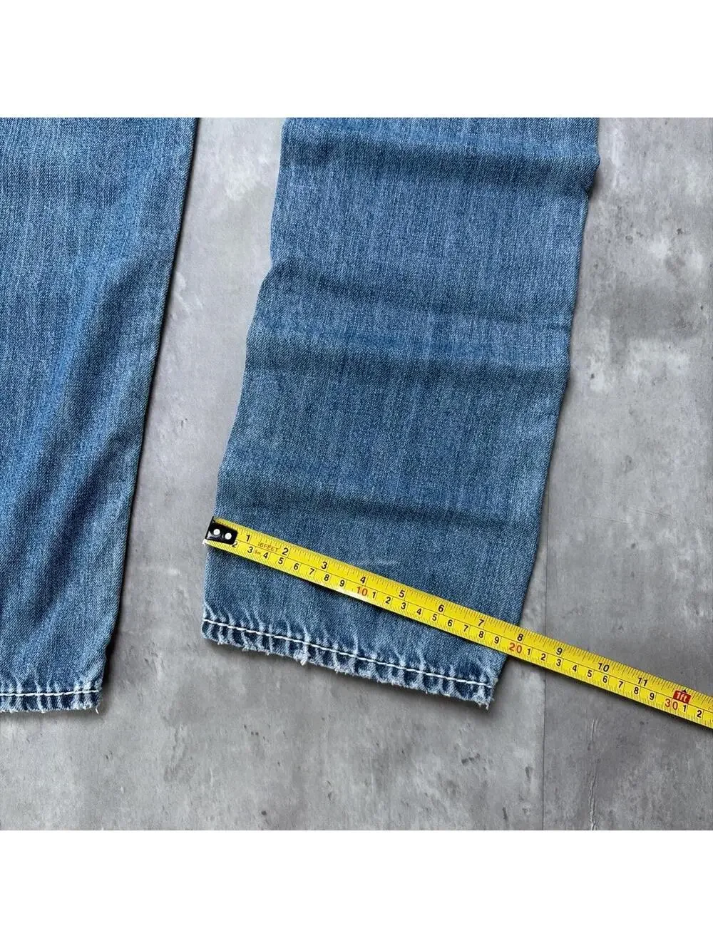Y2K Blue True Religion Grunge Straight Denim Jeans